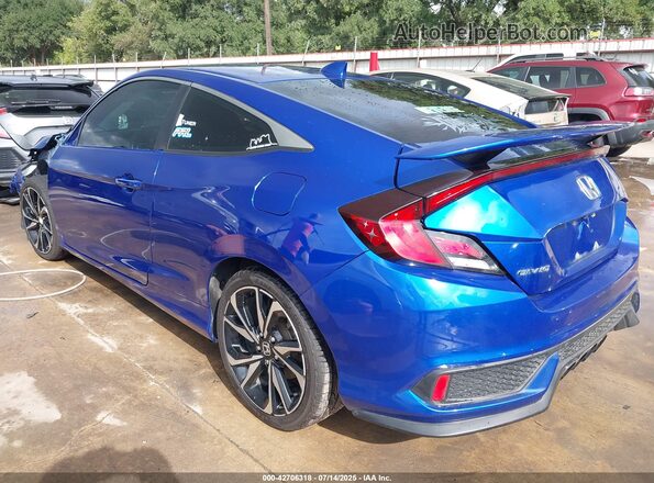 2HGFC3A50KH755498 2019 HONDA CIVIC SI Blue Rear left