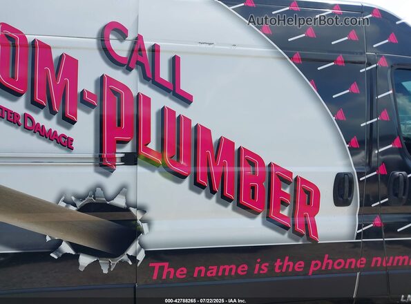 3C6LRVDG7NE103543 2022 RAM PROMASTER 2500 Белый Вид задней части салона