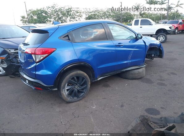 3CZRU6H19MM728652 2021 HONDA HR-V Blue Задня права чверть