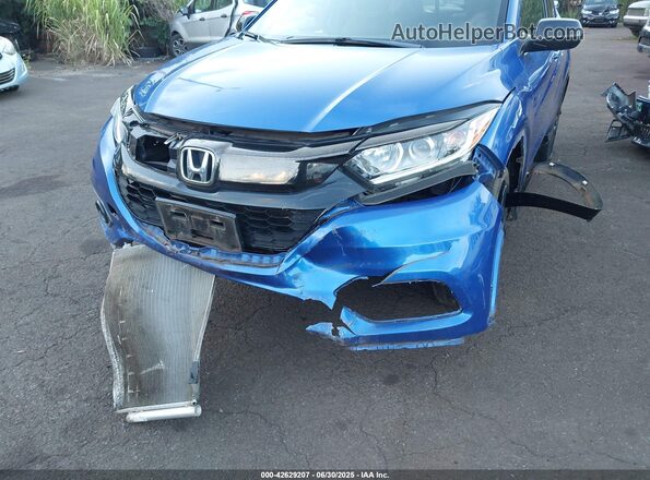 3CZRU6H19MM728652 2021 HONDA HR-V Blue Вид спереду