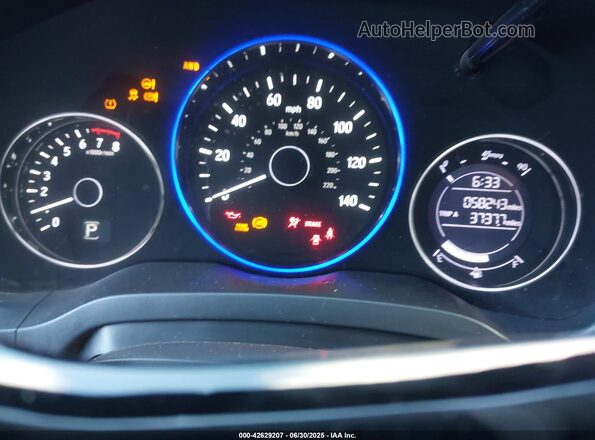3CZRU6H19MM728652 2021 HONDA HR-V Blue Вид задніх сидінь