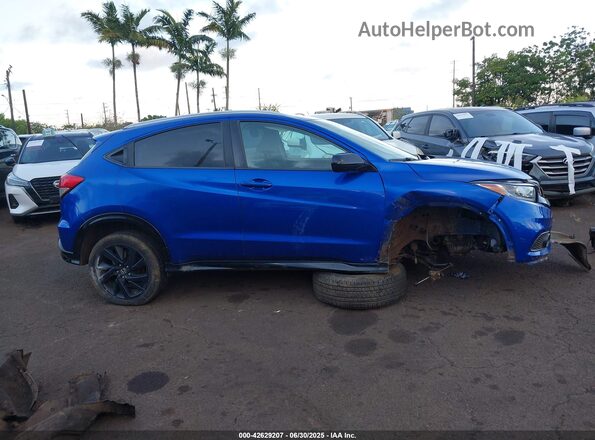 3CZRU6H19MM728652 2021 HONDA HR-V Blue Панорамний вид салону 360°