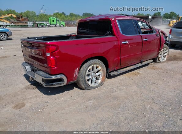 3GCUYGED4NG164997 2022 CHEVROLET SILVERADO Красный Задняя правая четверть
