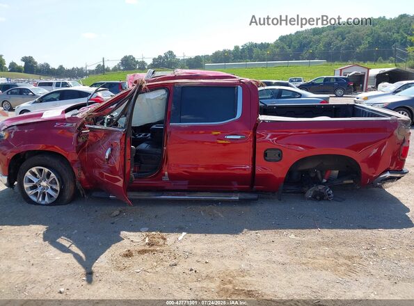 3GCUYGED4NG164997 2022 CHEVROLET SILVERADO Красный Вид задней части салона
