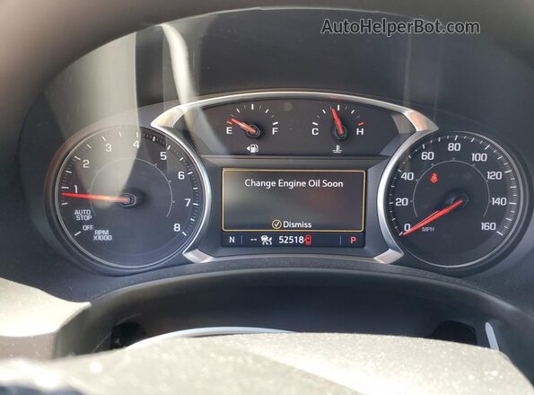 3GKALPEV8ML334637 2021 GMC TERRAIN White Вид щитка приладів