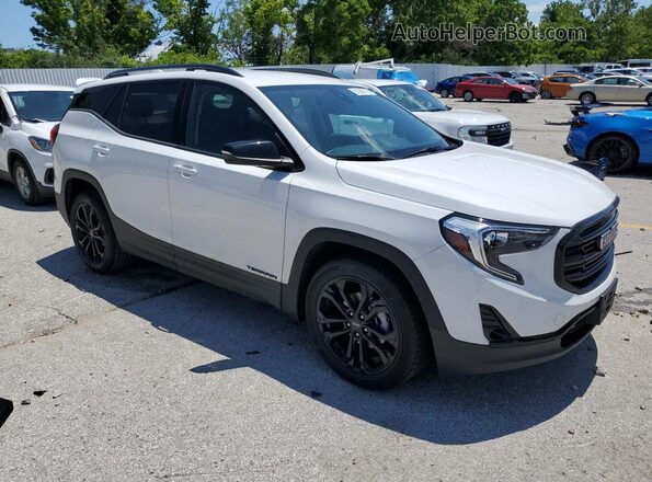 3GKALPEV8ML334637 2021 GMC TERRAIN White Передня права чверть