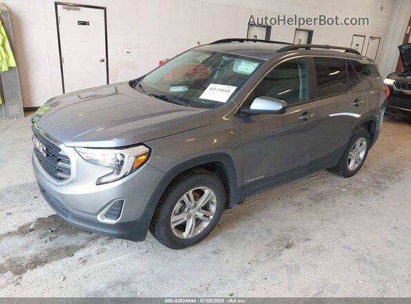 3GKALTEV3ML305796 2021 GMC TERRAIN Gray Передня ліва чверть