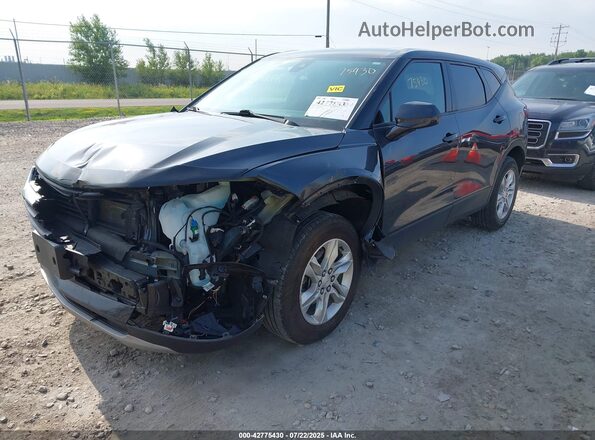 3GNKBHR42MS587363 2021 CHEVROLET BLAZER Gray წინა მარცხენა ხედი სამი მეოთხედიდან