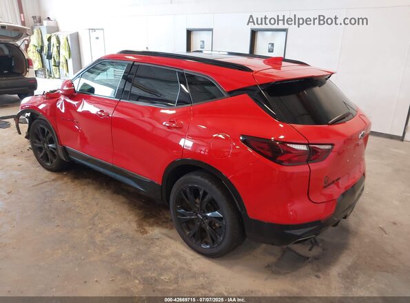 3GNKBKRS8MS509052 2021 CHEVROLET BLAZER Red Задня ліва чверть
