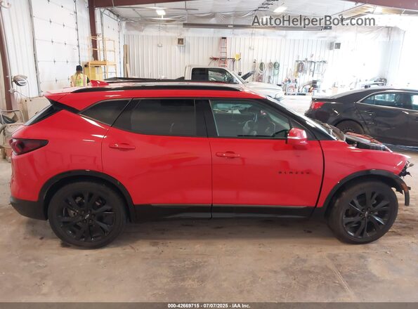 3GNKBKRS8MS509052 2021 CHEVROLET BLAZER Red Вид задньої частини салону