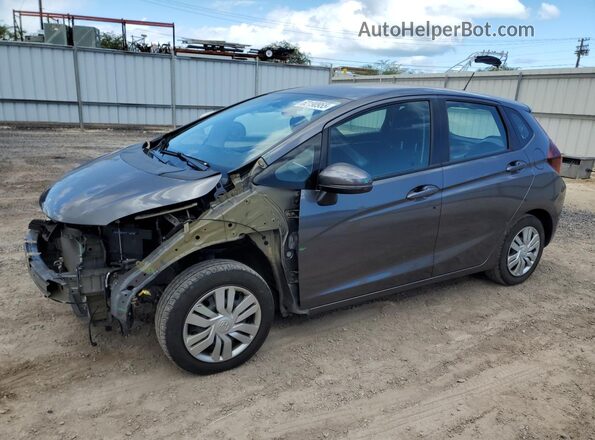 3HGGK5H54HM710941 2017 HONDA FIT Charcoal Առջևի ձախ երեք քառորդ տեսարան