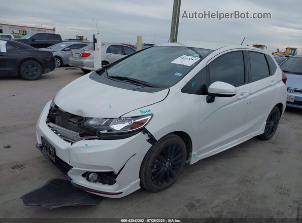 3HGGK5H69LM715117 2020 HONDA FIT White Առջևի ձախ երեք քառորդ տեսարան