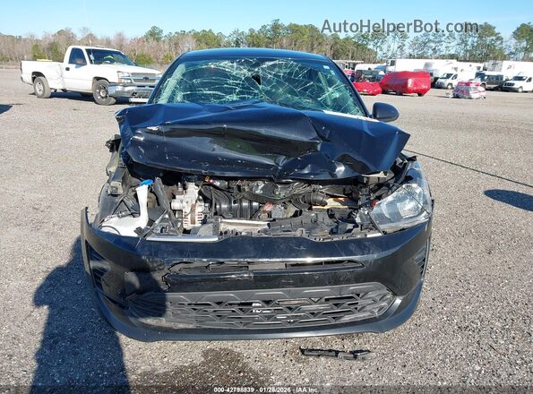 3KPA24AD8ME385523 2021 KIA RIO Black Widok zestawu wskaźników