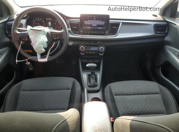 3KPA24AD9ME382727 2021 KIA RIO White Widok deski rozdzielczej