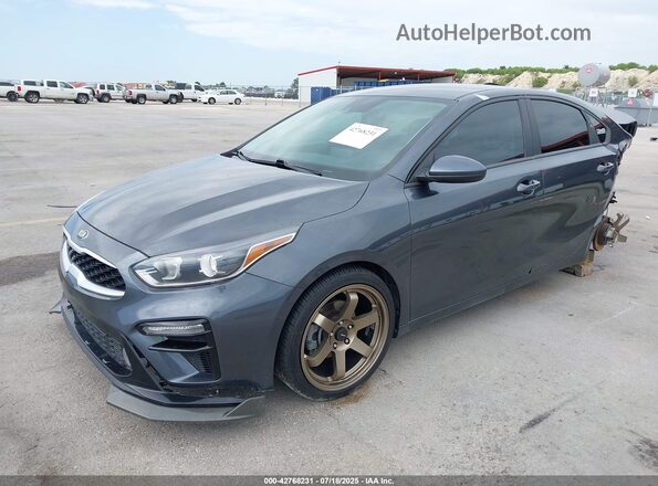 3KPF24AD9ME334585 2021 KIA FORTE Серый Передняя левая четверть