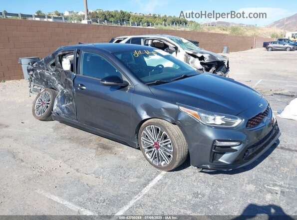 3KPF44AC6ME318913 2021 KIA FORTE Black Front right