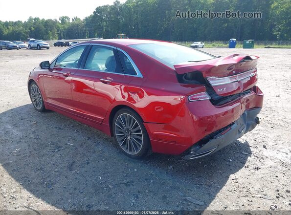 3LN6L2LUXGR621926 2016 LINCOLN MKZ HYBRID Maroon Rear left