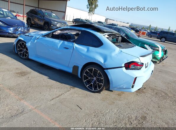 3MF13DM02P8C92129 2023 BMW M2 Light Blue Tył lewy