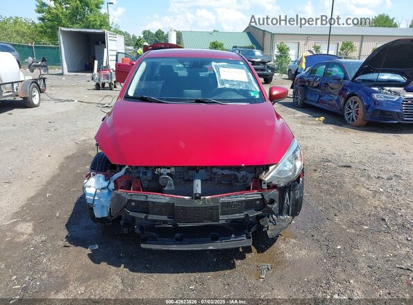 3MYDLBYV9JY319927 2018 TOYOTA YARIS IA Red Widok wnętrza z tyłu