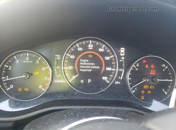 3MZBPAEM8LM117670 2020 MAZDA 3 Black Instrument cluster view