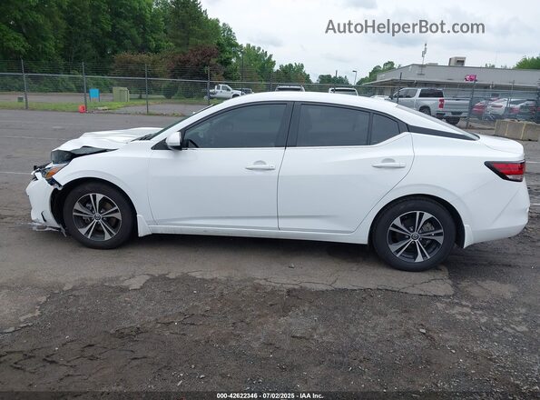 3N1AB8CV5MY305819 2021 NISSAN SENTRA White Սալոնի 360 աստիճան տեսք