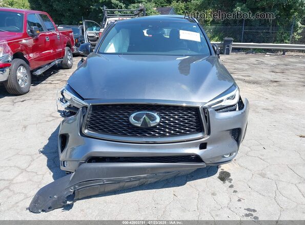 3PCAJ5BB1MF126940 2021 INFINITI QX50 Gray Առջևի վահանակի տեսք
