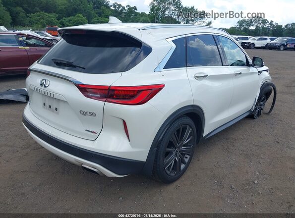 3PCAJ5M34LF108937 2020 INFINITI QX50 Белый Задняя правая четверть