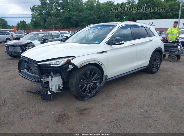 3PCAJ5M34LF108937 2020 INFINITI QX50 Белый Передняя левая четверть