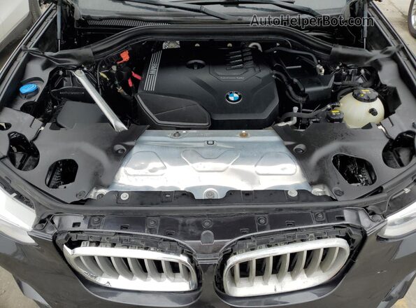 5UXTY3C05M9F61235 2021 BMW X3 Black VIN կոդի պիտակի տեսք