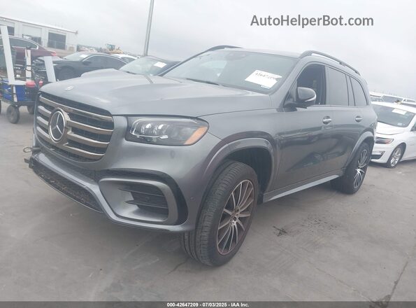 4JGFF5KEXRB203778 2024 MERCEDES-BENZ GLS 450 Серый Передняя левая четверть
