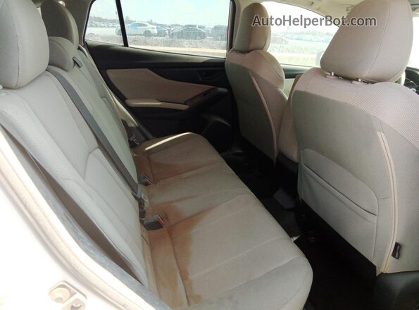 4S3GTAB64L3734205 2020 SUBARU IMPREZA Белый Вид задней части салона
