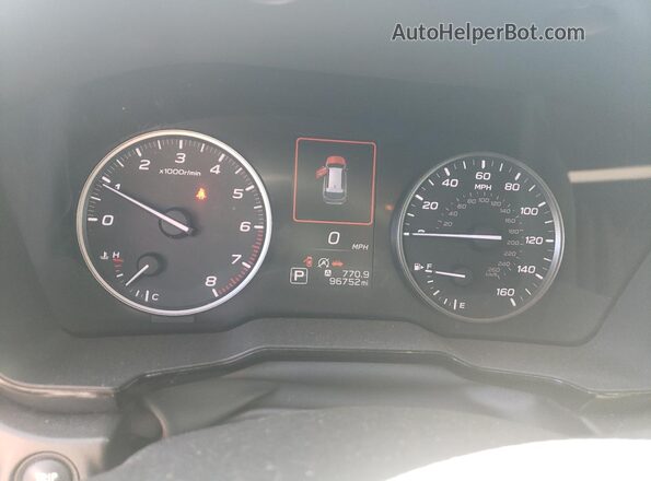 4S4BTAAC9M3127781 2021 SUBARU OUTBACK White Widok zestawu wskaźników