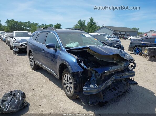 4S4BTACC4L3179962 2020 SUBARU OUTBACK Синий Передняя правая четверть