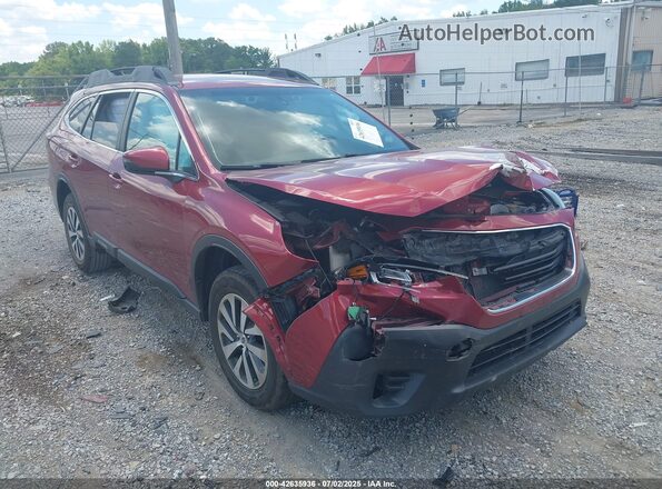 4S4BTADC3M3106789 2021 SUBARU OUTBACK Red Widok z przodu