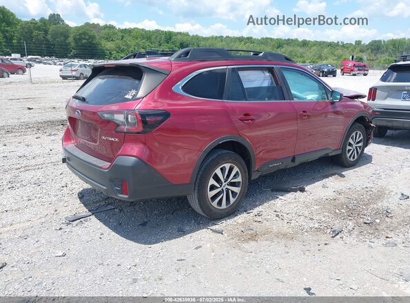 4S4BTADC3M3106789 2021 SUBARU OUTBACK Red Tył prawy