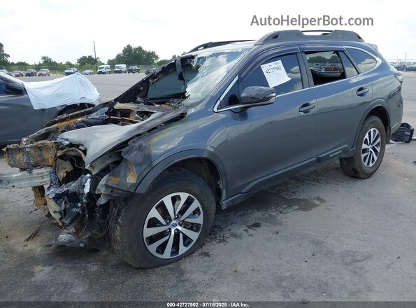 4S4BTAFC3M3163314 2021 SUBARU OUTBACK Серый Передняя левая четверть