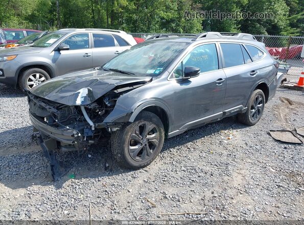 4S4BTGLDXM3101912 2021 SUBARU OUTBACK Gray Vista tres cuartos delantera izquierda