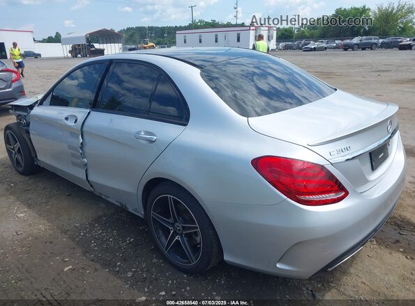 55SWF4KB2JU273845 2018 MERCEDES-BENZ C-CLASS Silver Հետևի ձախ