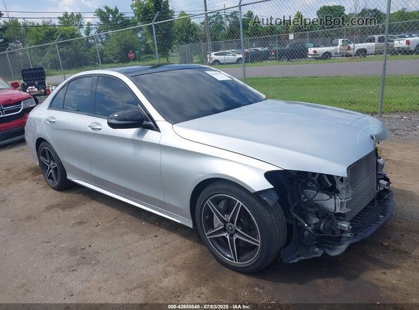 55SWF4KB2JU273845 2018 MERCEDES-BENZ C-CLASS Silver Առջևի աջ