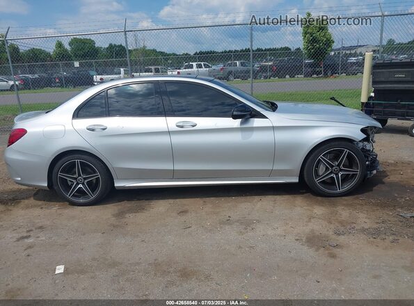 55SWF4KB2JU273845 2018 MERCEDES-BENZ C-CLASS Silver Սալոնի հետևի տեսք