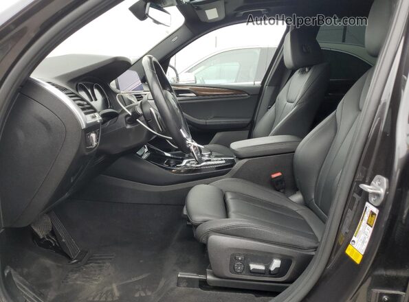 5UXTY3C05M9F61235 2021 BMW X3 Black Առջևի վահանակի տեսք