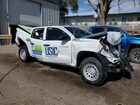 2024 Chevrolet Colorado White vin: 1GCGSBEC3R1275926 Damage: Left Front Door, Dent(s) W/ Paint Dmg, 9 to 10 inches