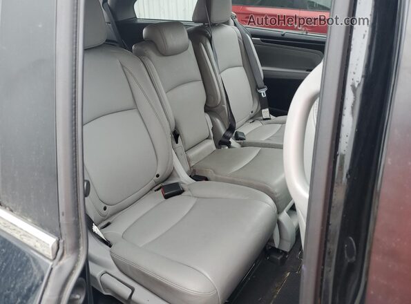 5FNRL6H74MB001694 2021 HONDA ODYSSEY Black Widok wnętrza z tyłu