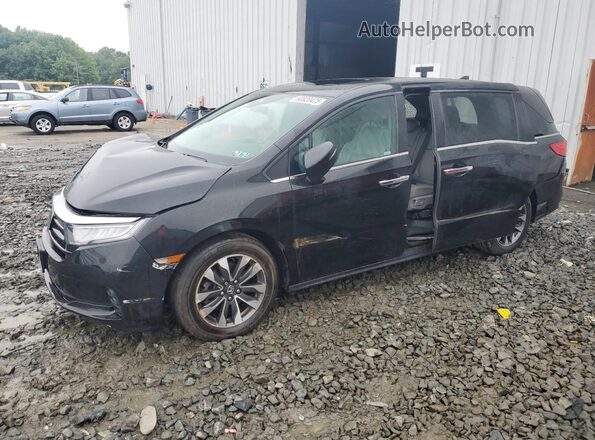 5FNRL6H74MB001694 2021 HONDA ODYSSEY Black Przód lewy