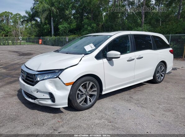 5FNRL6H82PB047005 2023 HONDA ODYSSEY White Առջևի ձախ երեք քառորդ տեսարան