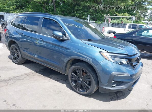 5FNYF6H25MB082972 2021 HONDA PILOT Blue Przód prawy