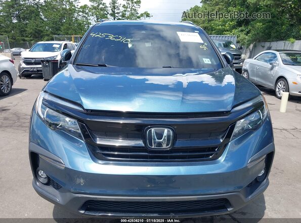 5FNYF6H25MB082972 2021 HONDA PILOT Blue Widok deski rozdzielczej