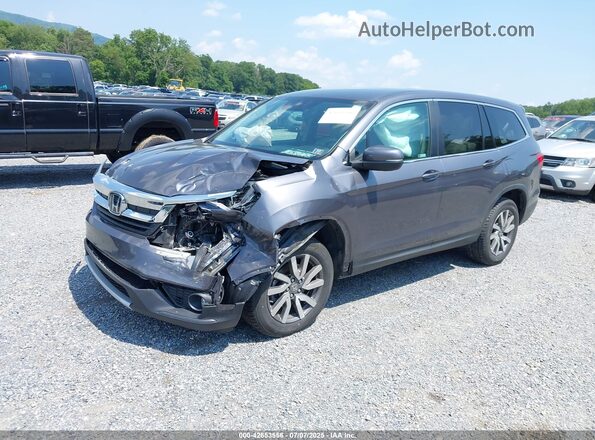 5FNYF6H34MB050538 2021 HONDA PILOT Gray Przód lewy