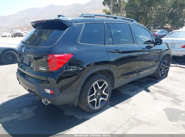 5FNYF8H07PB015868 2023 HONDA PASSPORT Черный Задняя правая четверть