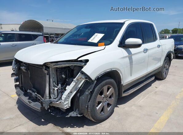 5FPYK3F77LB012677 2020 HONDA RIDGELINE White წინა მარცხენა ხედი სამი მეოთხედიდან